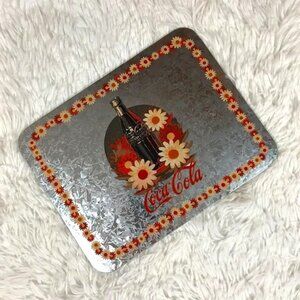 NWOT Vintage Coca-Cola Flowers and a Coca-Cola Metallic Tin Trivet Wall Plaque